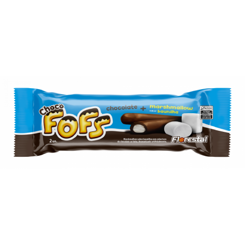 Chocolate Florestal Fofs com Marshmallow Sabor Baunilha - Embalagem com 18G