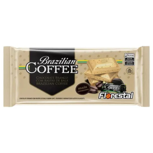 Chocolate Branco Florestal Brazilian Coffee - Embalagem com 80G