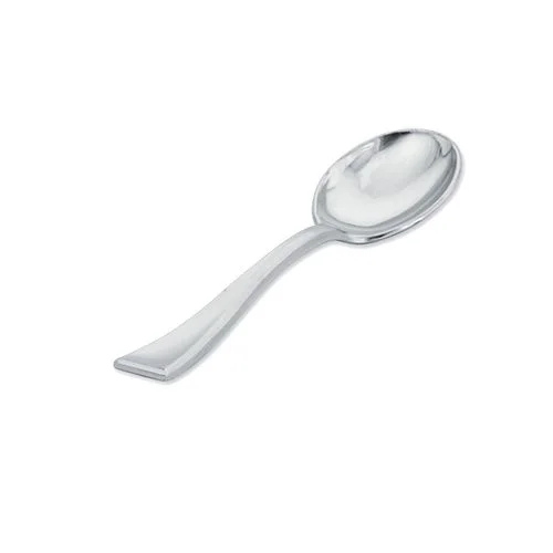 Mini Colheres Silver Prata Linha Premium - Embalagem com 30 UN