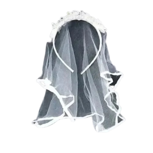 Tiara Branca Véu de Noiva