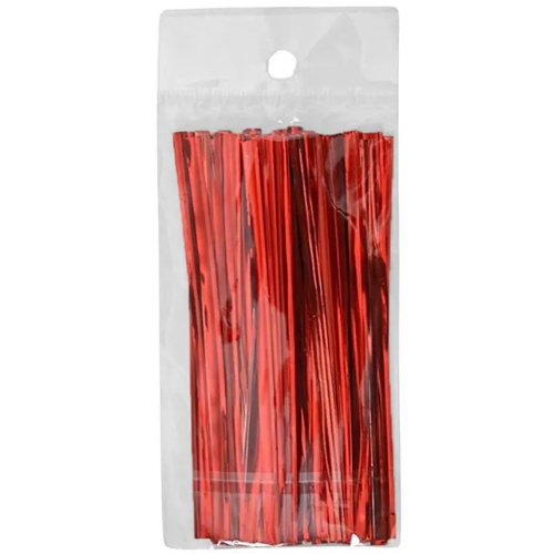 Fecho Prático Cor Vermelho - Embalagem com 100 UN
