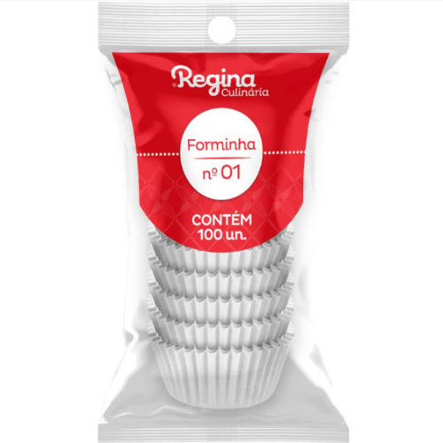 Forminha Papel Regina Nº 1 Branca - Embalagem com 100 UN