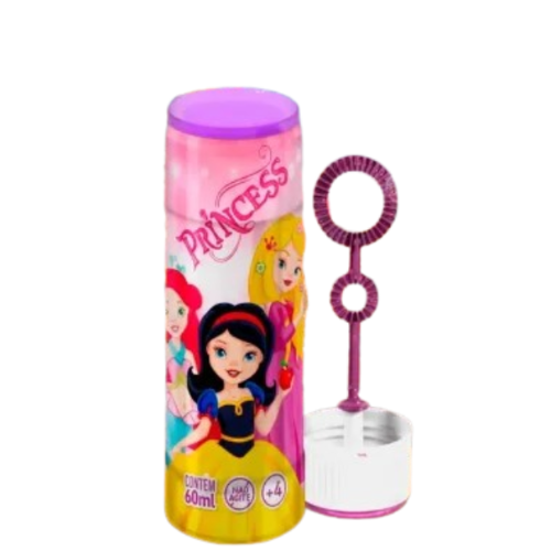 Lança Bolha de Sabão União Princesas - Embalagem com 60ML