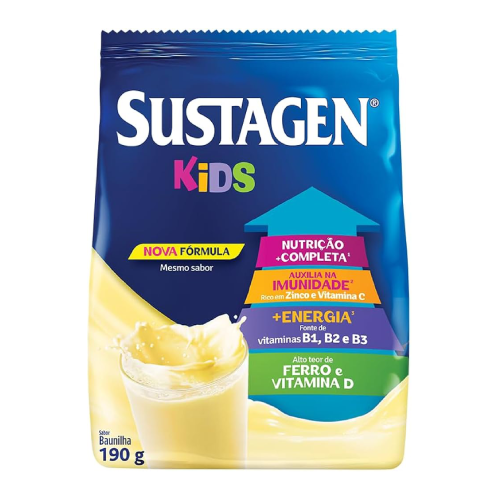 Complemento Alimentar Sustagen Kids Sabor Baunilha - Embalagem com 190G