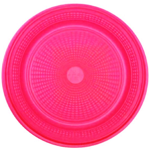 Prato Raso Descartável Trik Trik Pink 15CM - Embalagem com 10 UN