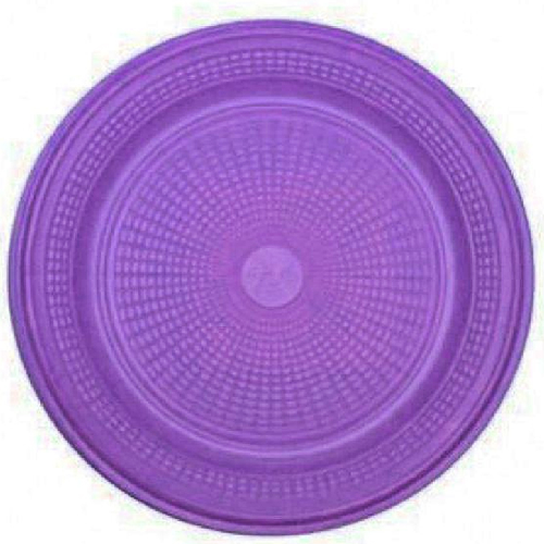 Prato Raso Descartável Trik Trik Roxo 15CM - Embalagem com 10 UN