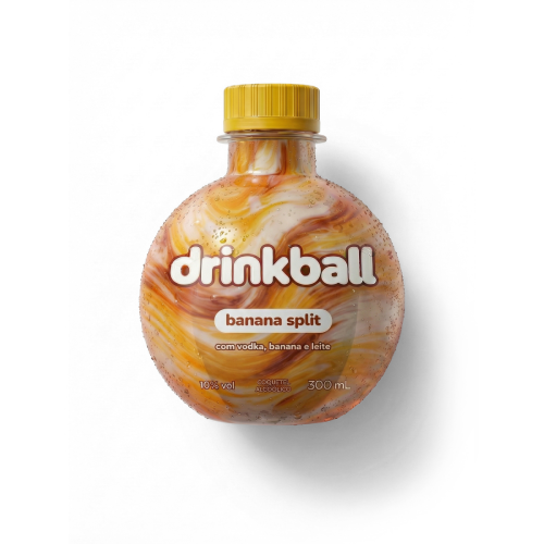 Coquetel Drinkball Banana Split - Embalagem com 300ML