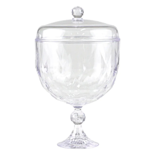 Taça Diamante com Tampa 1,25L -  Embalagem com 1 UN