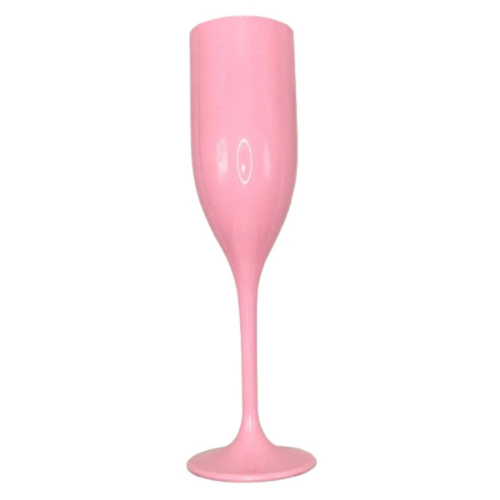 Taça de Champagne Rosa Bebê - Embalagem Para 180ML