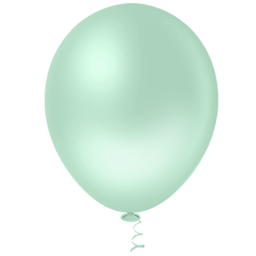 Balão Pic Pic Redondo Liso N° 5 Cor Verde Candy - Embalagem com 50 UN