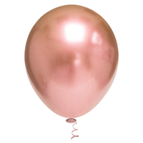 Balão Pic Pic Redondo Platino N° 5 Cor Rosé Gold - Embalagem com 25 UN