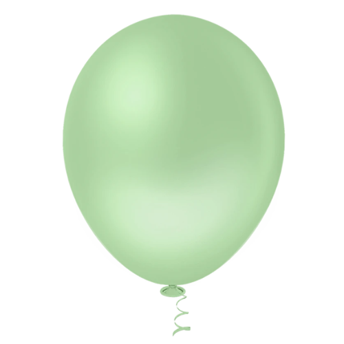 Balão Pic Pic Redondo Liso N°5 Verde Eucalipto - Embalagem com 50 UN