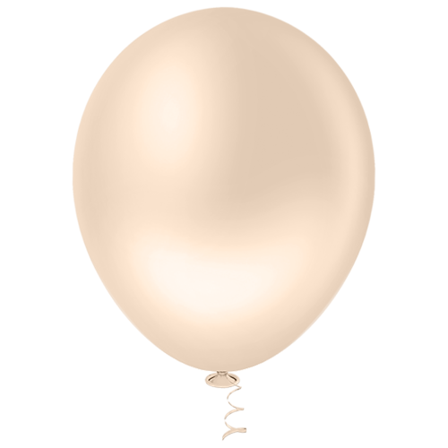 Balão Pic Pic Redondo Liso N°12 Cor Nude - Embalagem com 25 UN