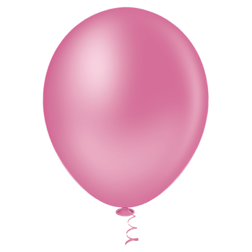 Balão Pic Pic Redondo Liso N°16 Cor Rosa Forte - Embalagem com 12 UN