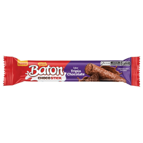 Chocolate Baton Choco Stick Sabor Triplo Chocolate - Embalagem com 26G