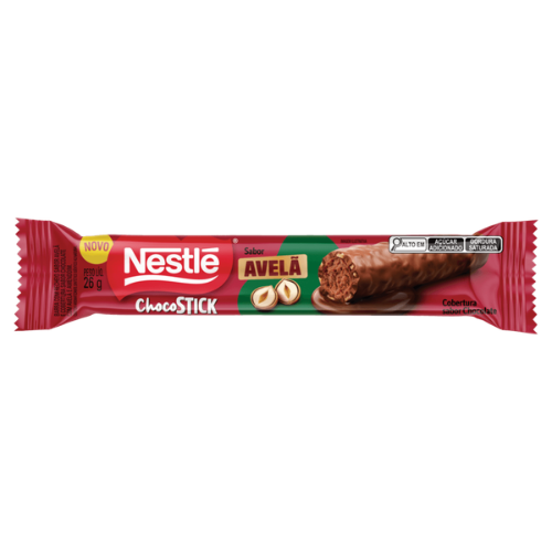 Chocolate Baton Choco Stick Sabor Avelã - Embalagem com 26G