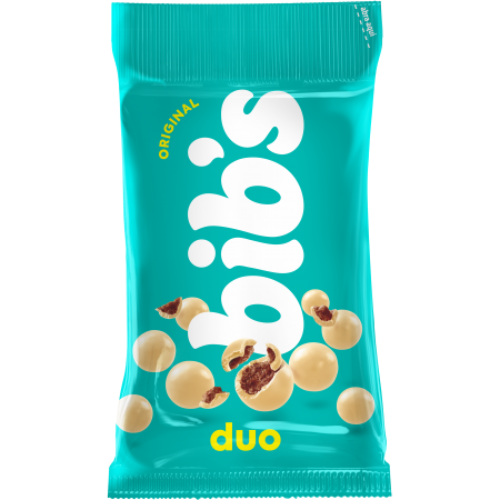 Confeito Chocolate Bibs Duo - Embalagem com 40G