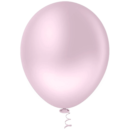 Balão Pic Pic Coração Liso N°5 Cor Rosa Candy - Embalagem com 50 UN