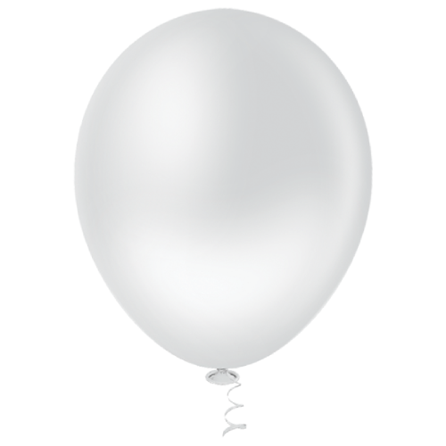 Balão Pic Pic Redondo Liso N°5 Cor Clear - Embalagem com 50 UN