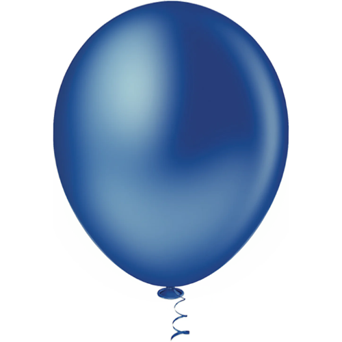Balão Pic Pic Redondo Liso N°9 Cor Azul Escuro - Embalagem com 50 UN