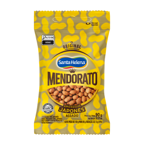Amendoim Japonês Santa Helena Mendorato  Embalagem com 90G