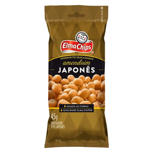 Amendoim Japonês Elma Chips - Embalagem com 45G
