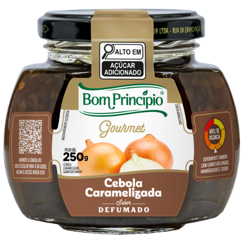 Cebola Caramelizada Bom Princípio Goumert Defumada - Embalagem com 250G