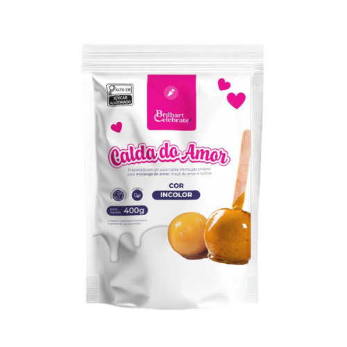 Calda do Amor Brilhart Celebrate Incolor - Embalagem com 400G