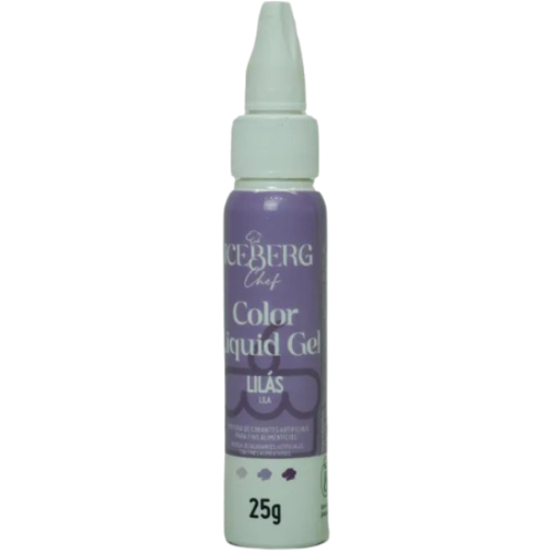 Corante Liquid Gel Iceberg Lilás - Embalagem com 25G