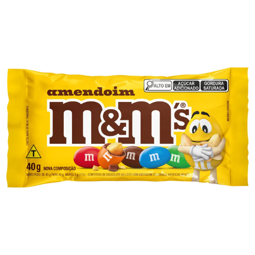 Confeito M&M´s Chocolate com Amendoim - Embalagem com 40G