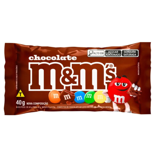 Confeito M&M´s Chocolate Ao Leite - Embalagem com 40G