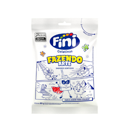 Gelatina Fini Fazendo Arte - Embalagem com 80G