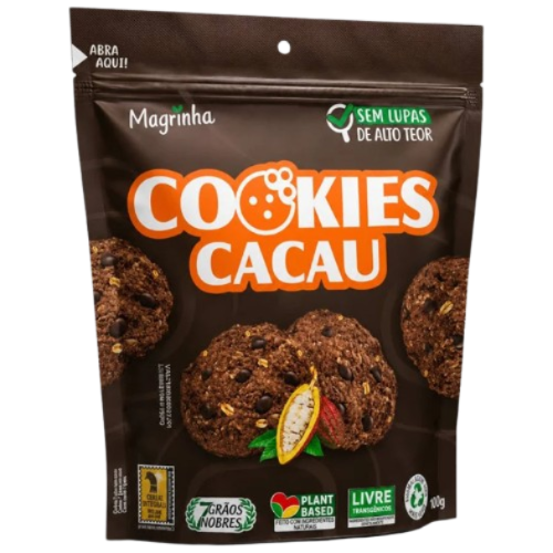Cookies Da Magrinha 7 Grãos Cacau - Embalagem com 100G