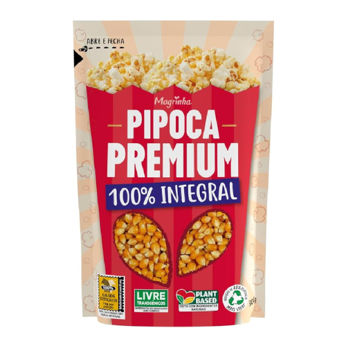Milho Para Pipoca Premium Integral Da Magrinha - Embalagem com 300G
