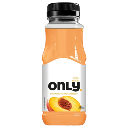 Suco Only Sabor Pêssego e Maçã - Garrafa com 300ML