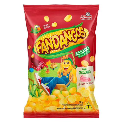 Salgadinho Fandangos Sabor Presunto - Embalagem com 60G