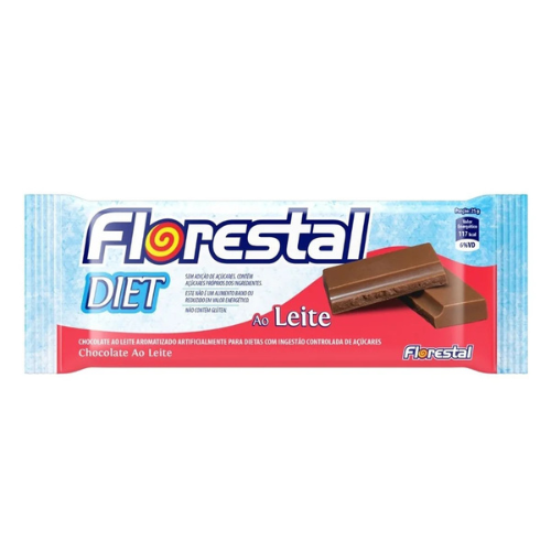 Chocolate Florestal Ao Leite Diet - Embalagem com 20G