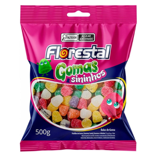 Goma Florestal Sininhos Sortidos - Embalagem com 500G