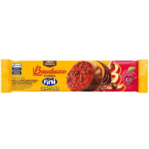 Cookie Bauducco Maxi Sabor Fini Amoras - Embalagem com 96G
