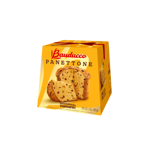 Mini Panettone Bauducco Sabor Frutas - Embalagem com 80G