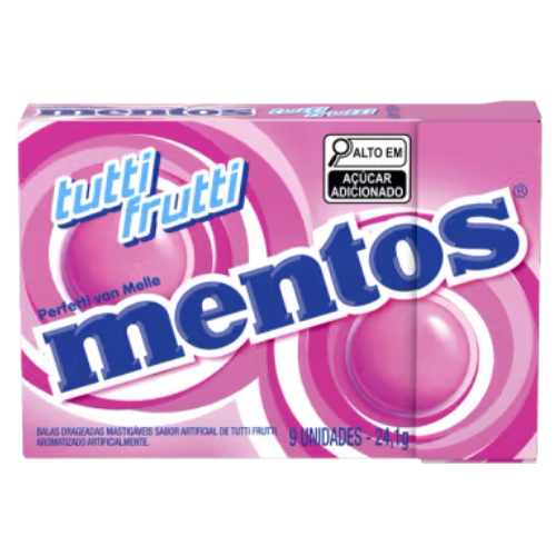 Bala Mentos Slimbox Sabor Fruit Mix - Embalagem com 24,1G