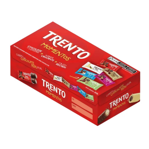 Wafers Trento Momentos Sabores Sortidos - Embalagem com 168G