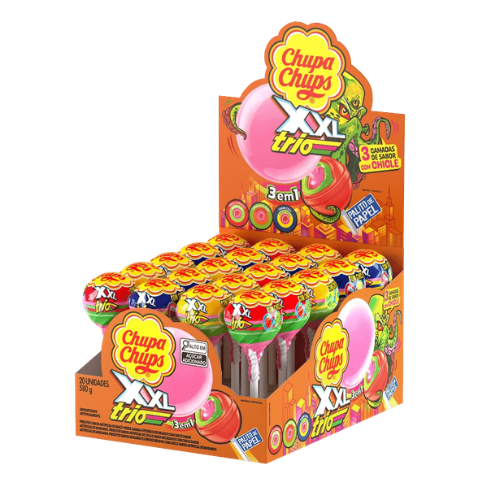 Pirulito Chupa Chups XLL Trio Sortido - Unidade com 29G