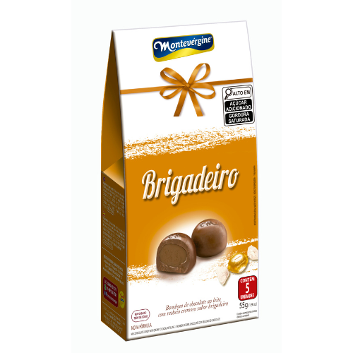 Bombom Montevérgine com Recheio Sabor Brigadeiro - Embalagem com 55G