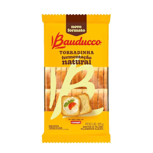 Mini Torrada Salgada Bauducco  - Embalagem com 120G