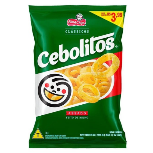 Salgadinho Cebolitos - Embalagem com 36G