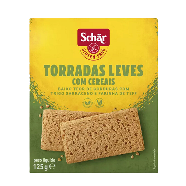 Torrada Fette Croccanti Cereais Sem Glúten 125g - Schar
