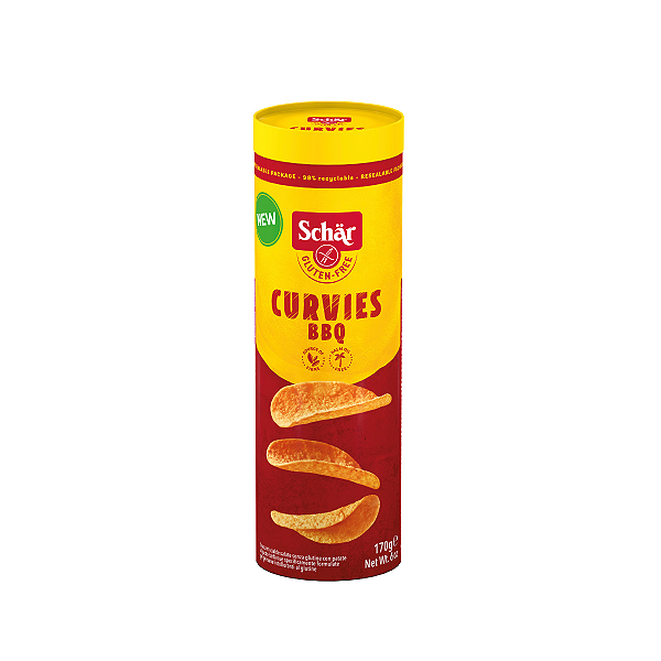 Salgadinho de Batata Curvies Barbecue sem Glúten 170 g Schar
