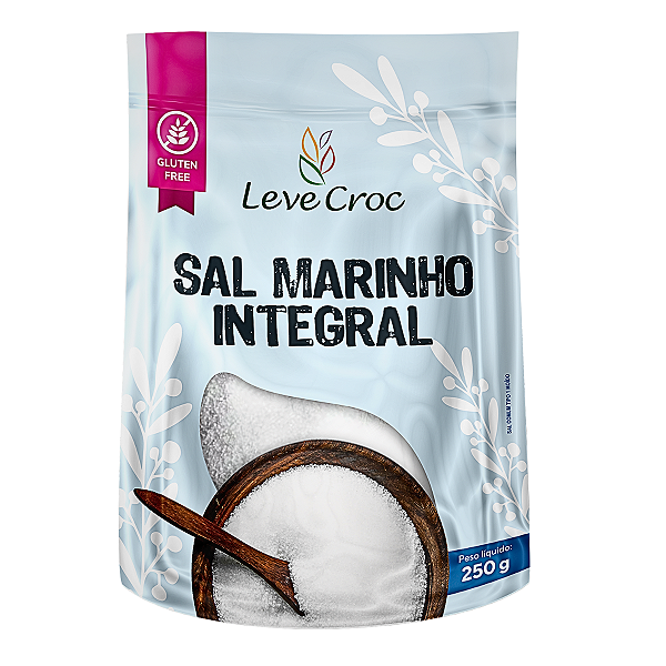 Sal Marinho Integral 250g - Leve Croc
