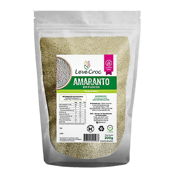 Amaranto Em Flocos 200g - Leve Croc